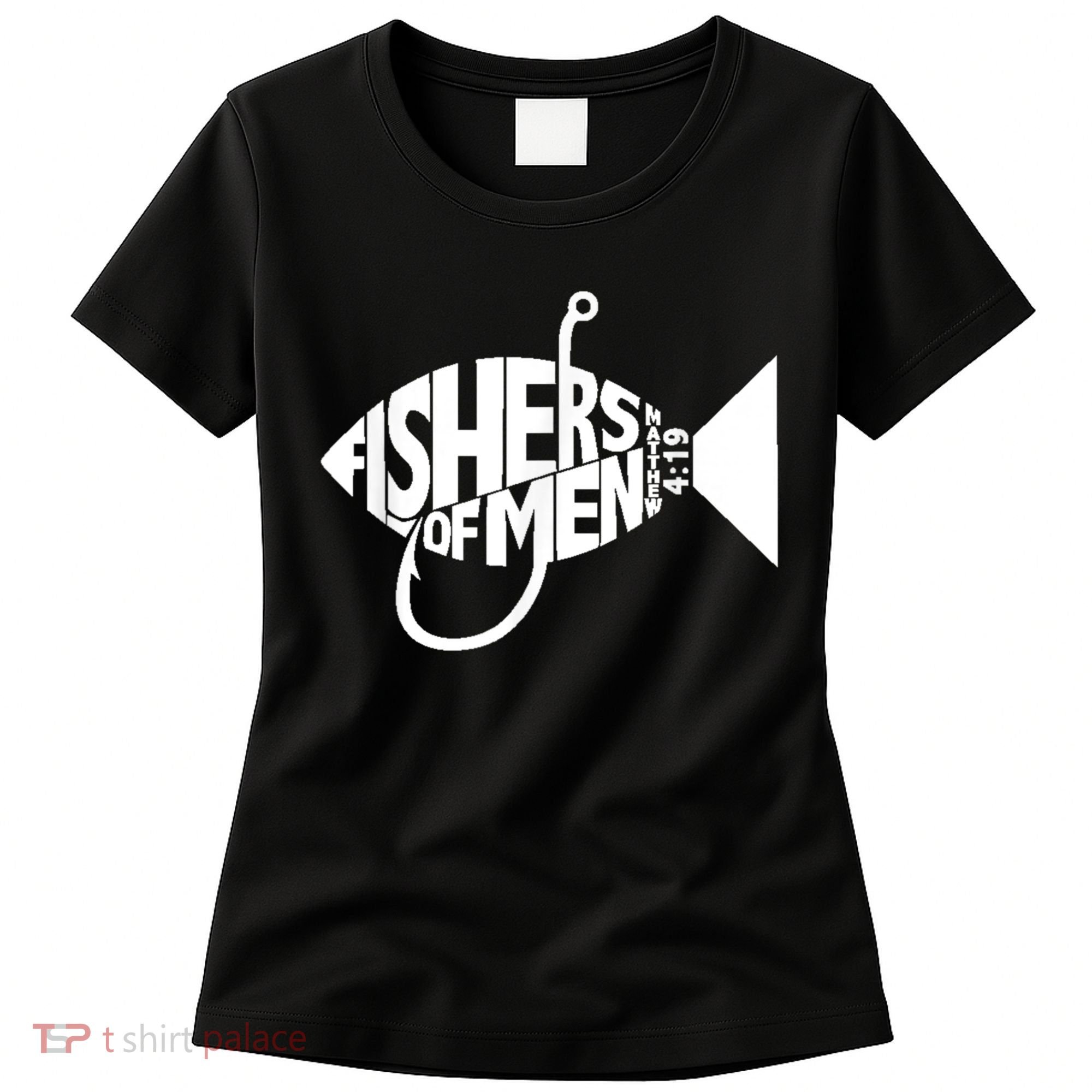 Matching Church Christian Group Bible Verse Fishers Of Men Women's T-Shirt