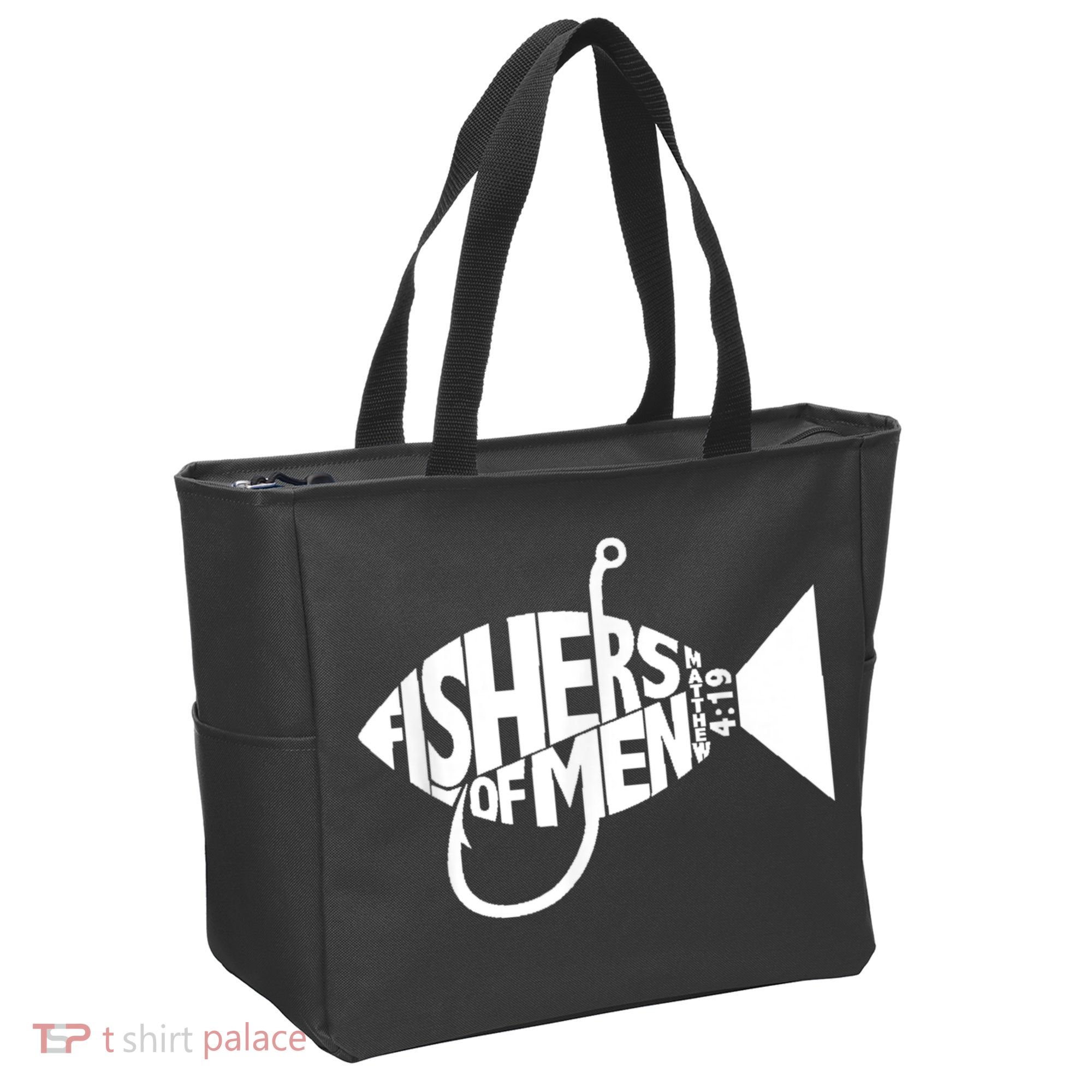 Matching Church Christian Group Bible Verse Fishers Of Men Tote Bag