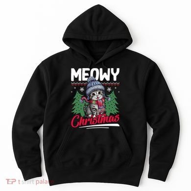 Meowy Christmas Cute Gift Hoodie