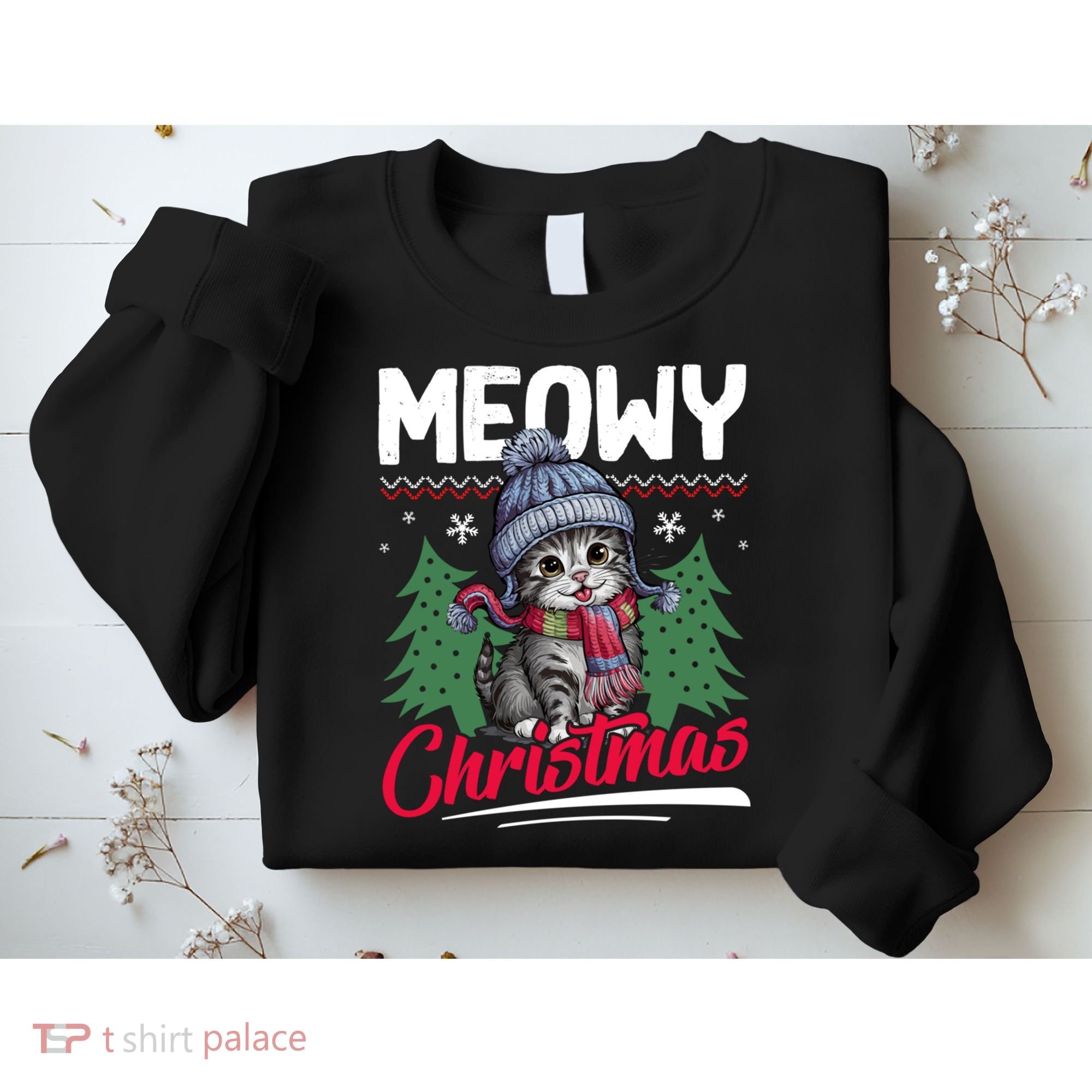Meowy Christmas Cute Gift Sweatshirt