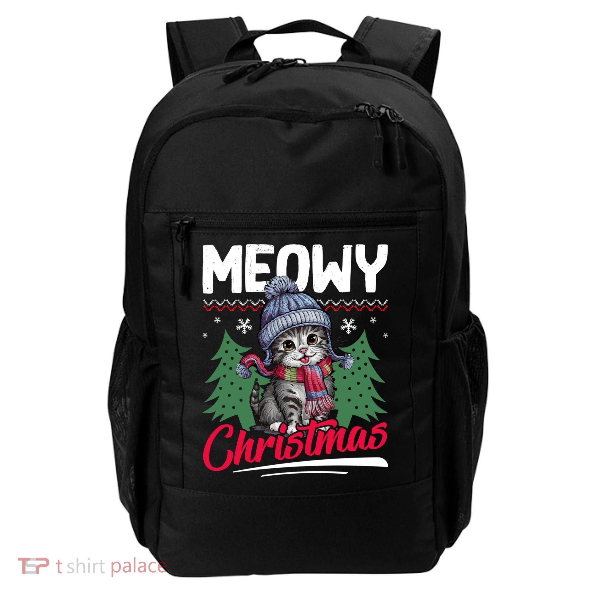 Meowy Christmas Cute Gift Backpack