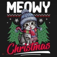 Meowy Christmas Cute Gift Pajama Set thumb 2
