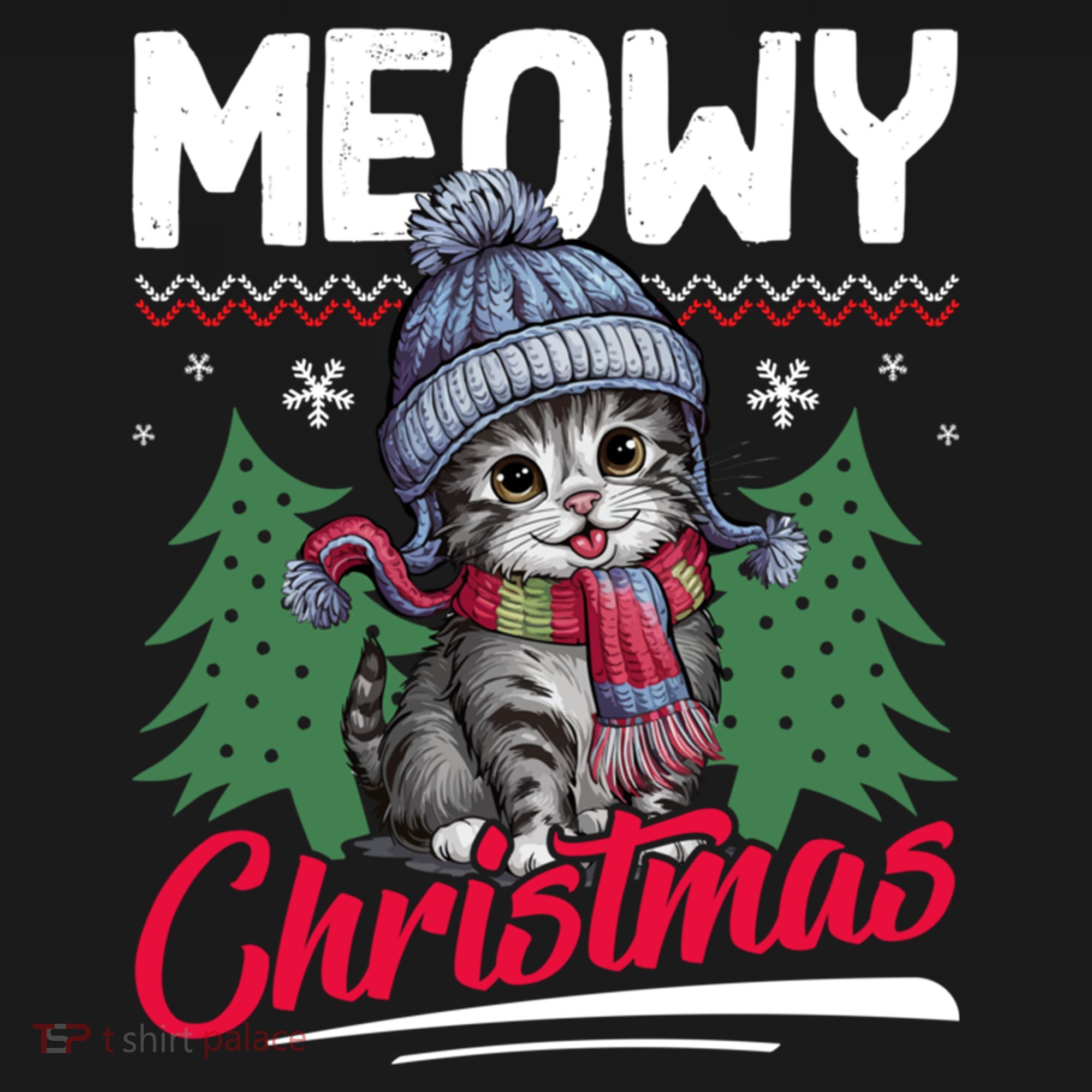 Meowy Christmas Cute Gift Pajama Set