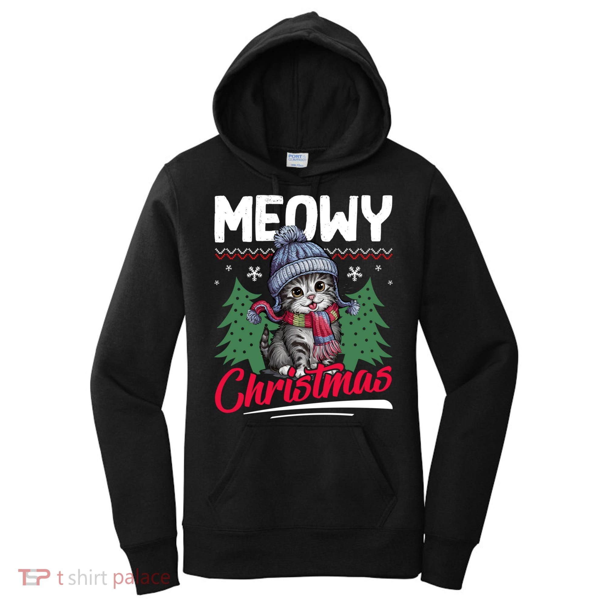 Meowy Christmas Cute Gift Women's Hoodie