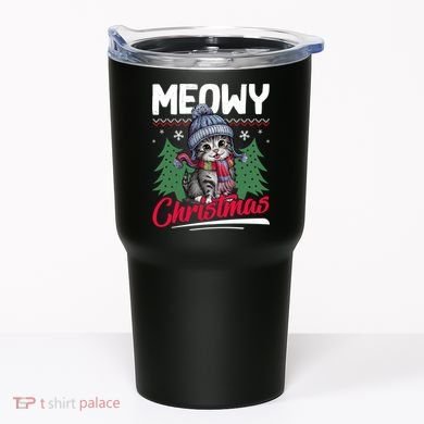 Meowy Christmas Cute Gift Tumbler