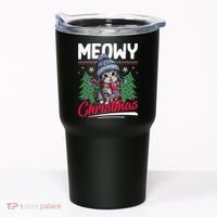 Meowy Christmas Cute Gift Tumbler thumb 0