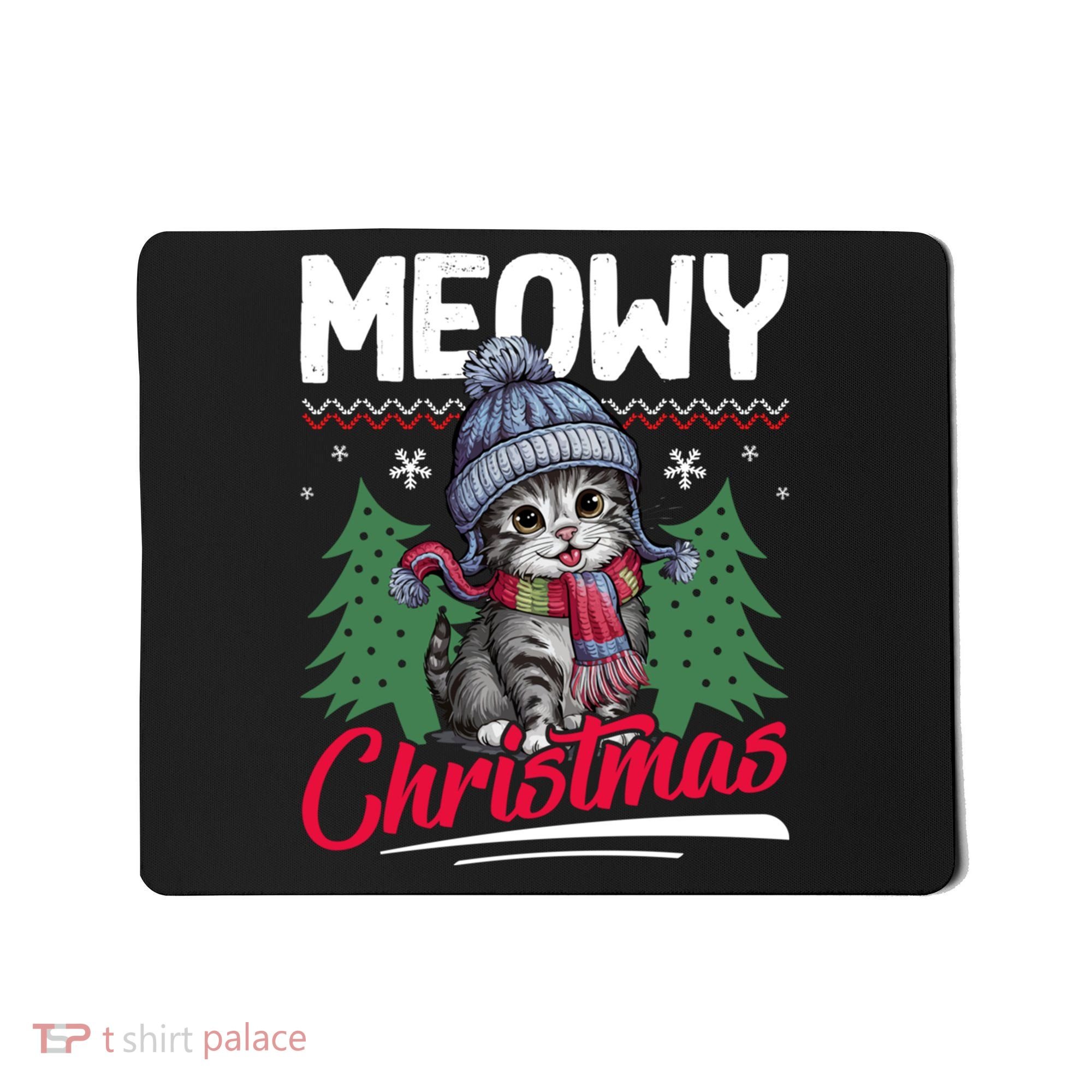 Meowy Christmas Cute Gift Mousepad
