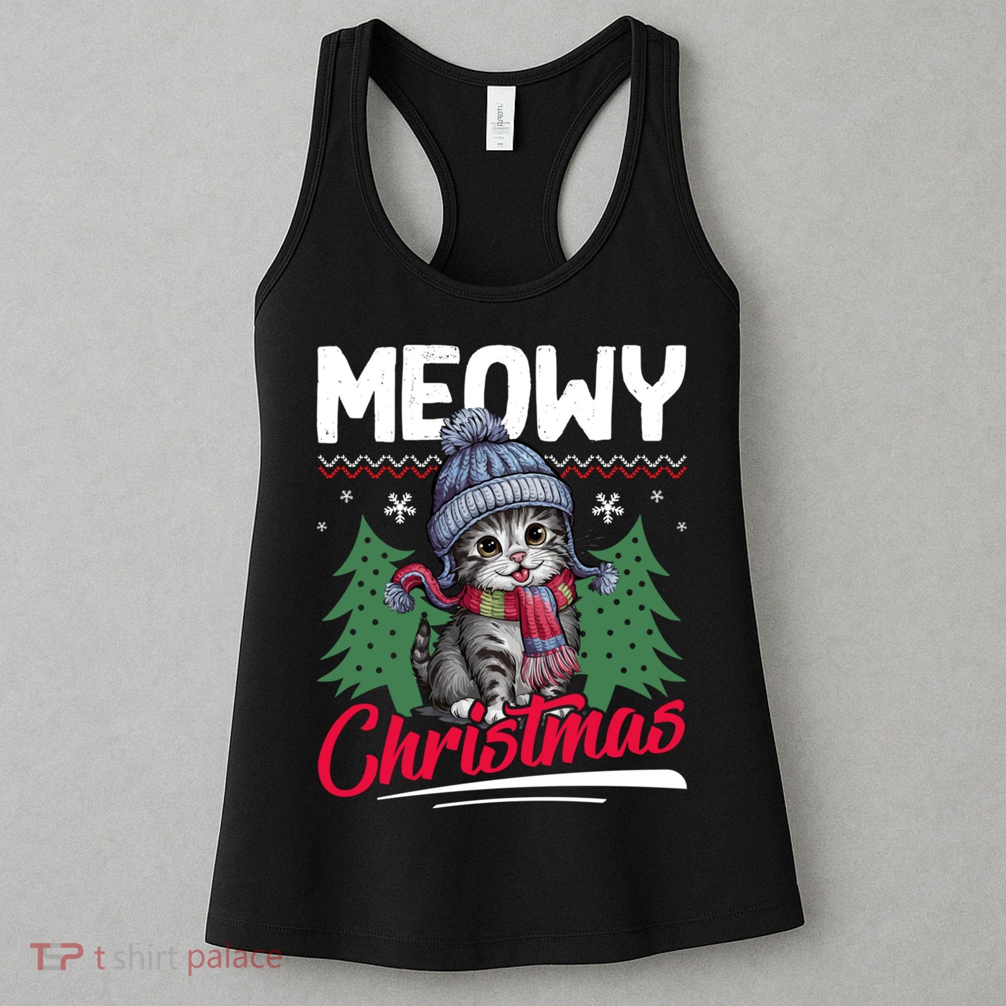 Meowy Christmas Cute Gift Women's Tank Top