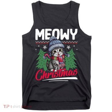 Meowy Christmas Cute Gift Tank Top