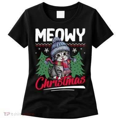 Meowy Christmas Cute Gift Women's T-Shirt