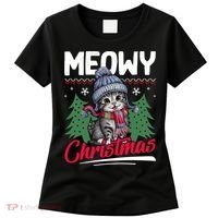 Meowy Christmas Cute Gift Women's T-Shirt thumb 0