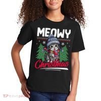 Meowy Christmas Cute Gift Kids T-Shirt thumb 2