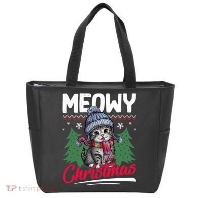 Meowy Christmas Cute Gift Tote Bag