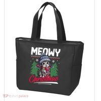 Meowy Christmas Cute Gift Tote Bag thumb 3