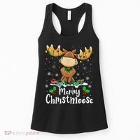 Merry Christmoose Christmas Moose Xmas Lights Women's Tank Top thumb 0