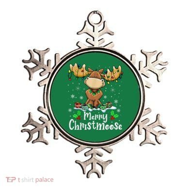 Merry Christmoose Christmas Moose Xmas Lights Ornament