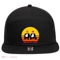 Movie Classic Cinema 7 Panel Mesh Trucker Snapback Hat thumb 0