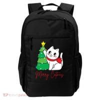 Merry Catmas Cute Christmas Cat Lover Backpack thumb 0