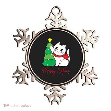 Merry Catmas Cute Christmas Cat Lover Ornament