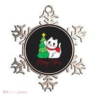 Merry Catmas Cute Christmas Cat Lover Ornament thumb 0