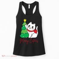 Merry Catmas Cute Christmas Cat Lover Women's Tank Top thumb 0