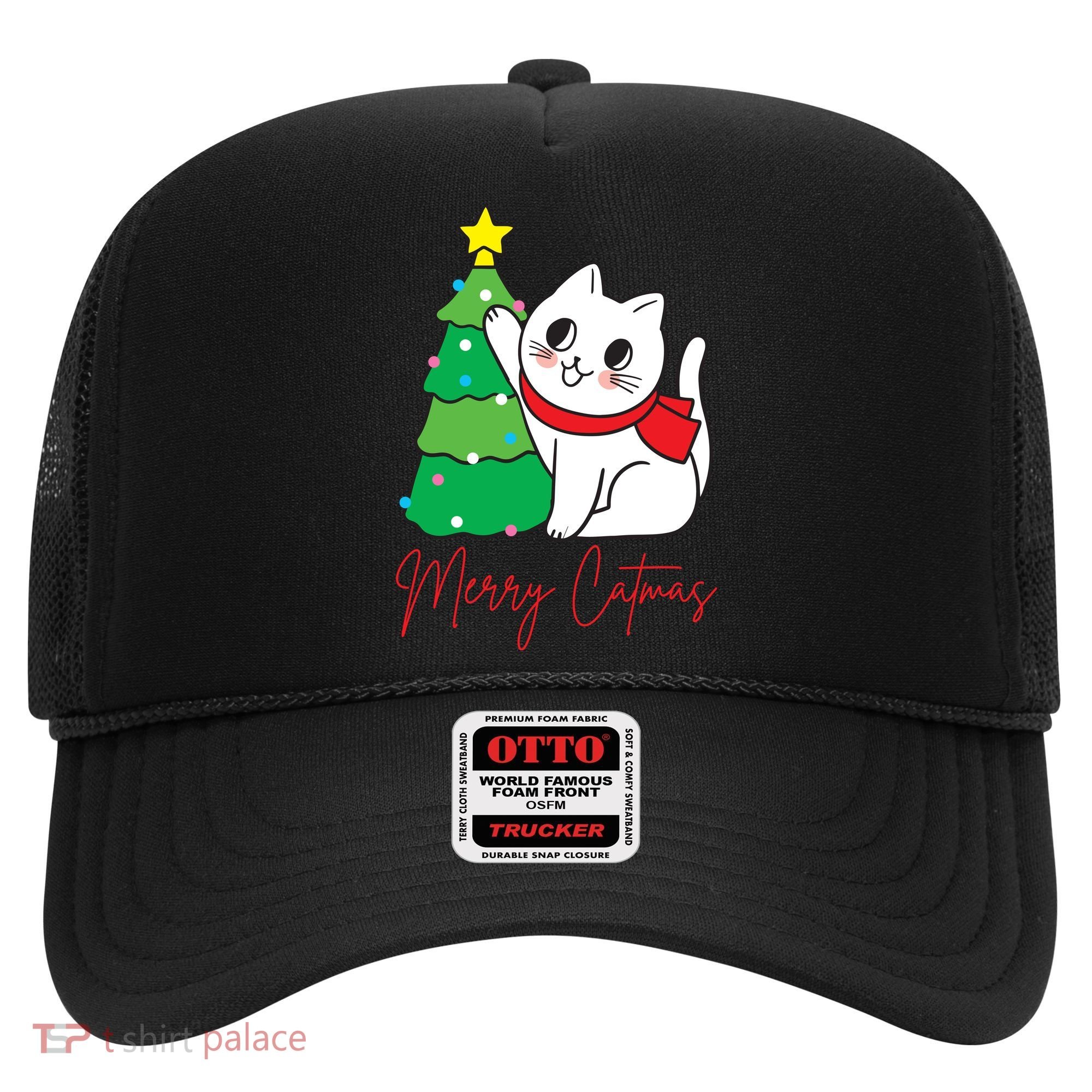 Merry Catmas Cute Christmas Cat Lover Hat