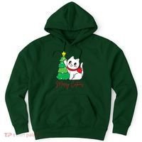 Merry Catmas Cute Christmas Cat Lover Hoodie thumb 0