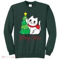 Merry Catmas Cute Christmas Cat Lover Sweatshirt thumb 0