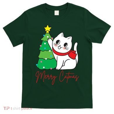 Merry Catmas Cute Christmas Cat Lover T-Shirt