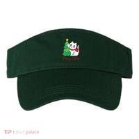 Merry Catmas Cute Christmas Cat Lover Visor thumb 0