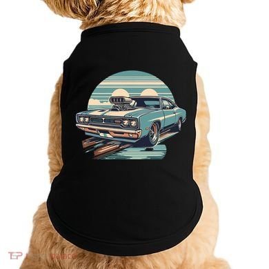Muscle Car (Classic Vintage Retro Design) Doggie Tank