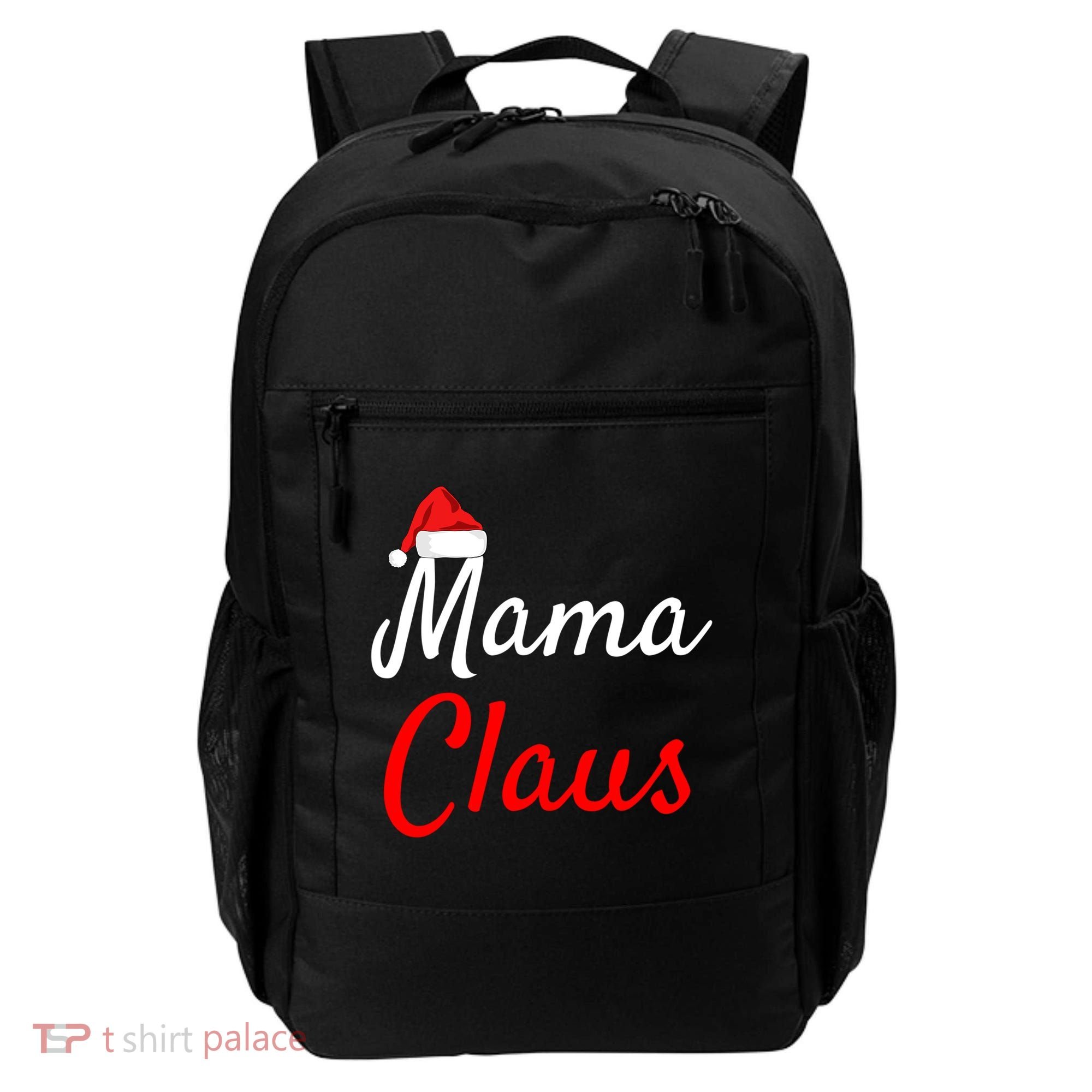 Mama Claus Cool Gift Daddy Claus Mama Claus Sweaters Pjs Cool Gift Backpack