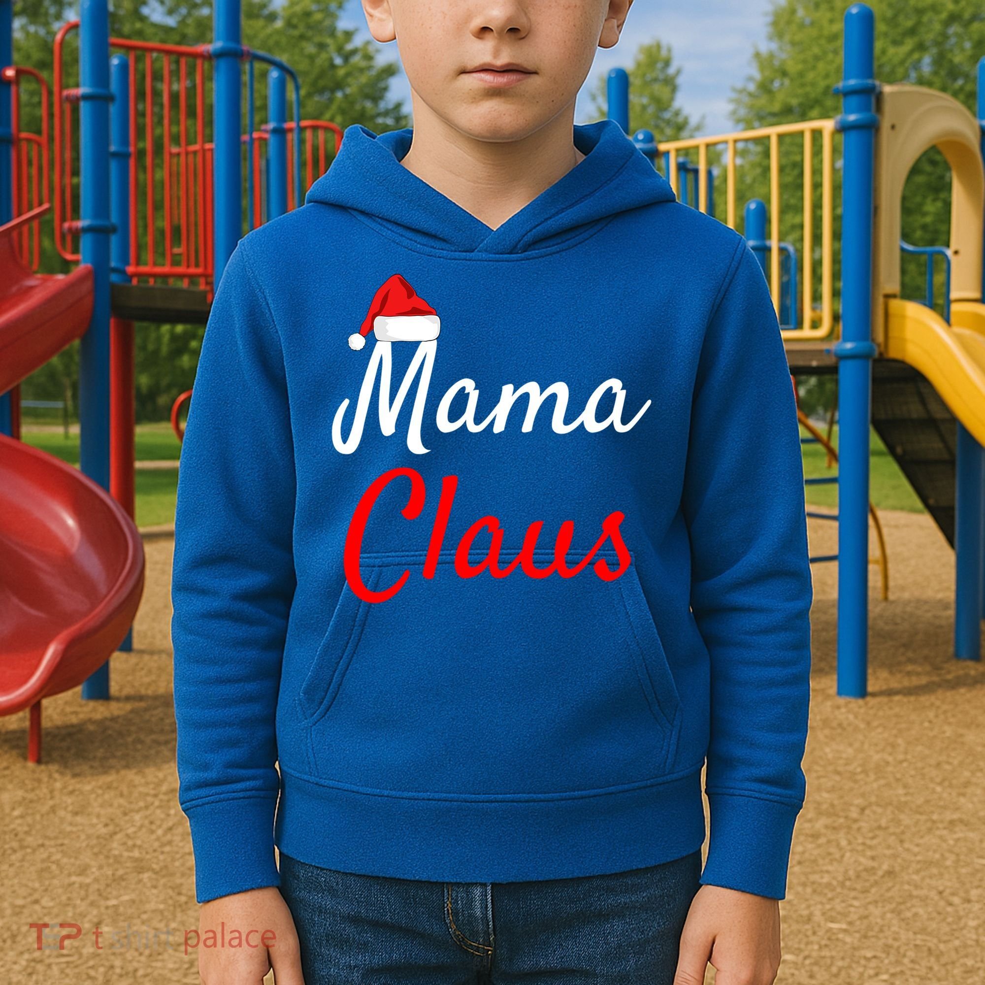 Mama Claus Cool Gift Daddy Claus Mama Claus Sweaters Pjs Cool Gift Kids Hoodie