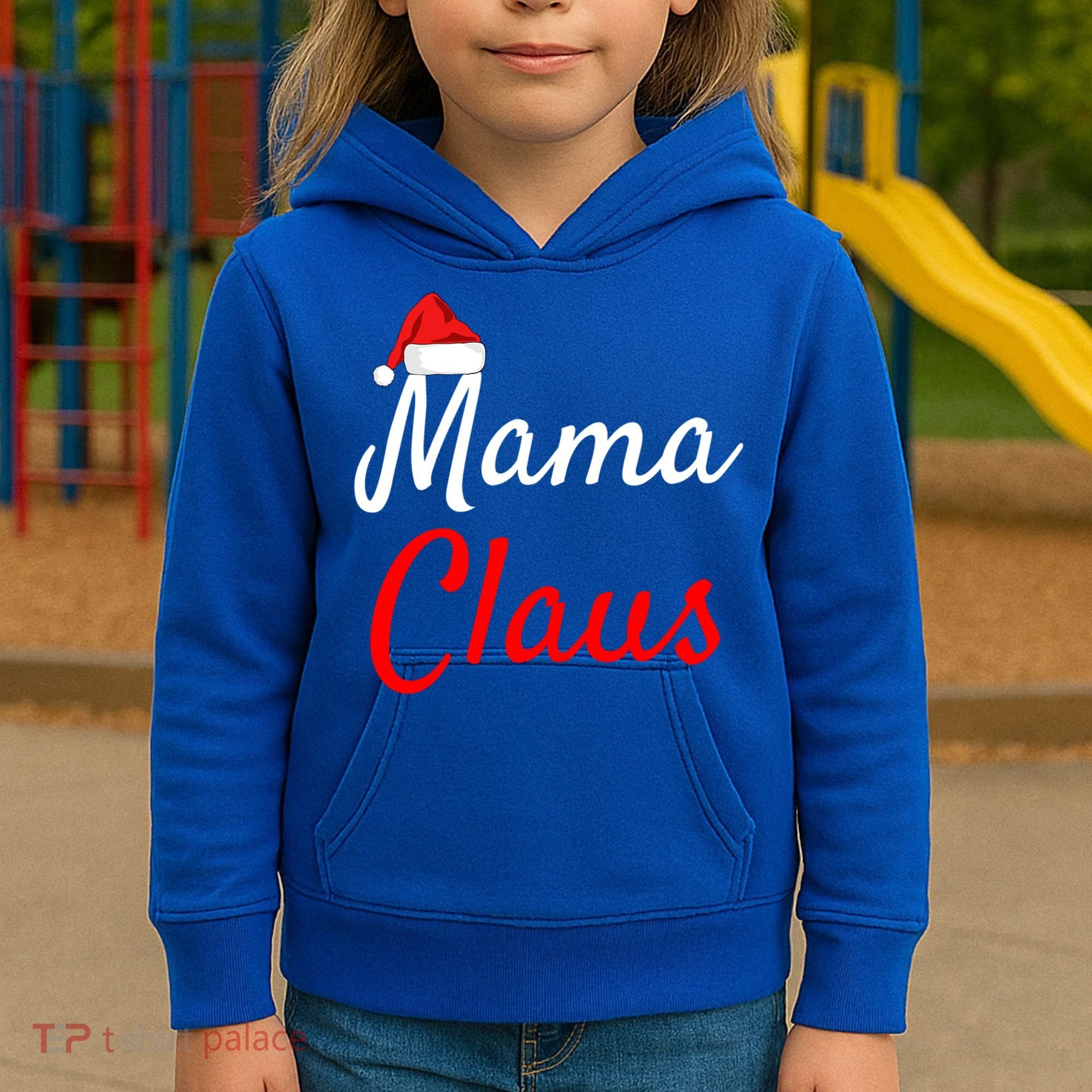 Mama Claus Cool Gift Daddy Claus Mama Claus Sweaters Pjs Cool Gift Kids Hoodie