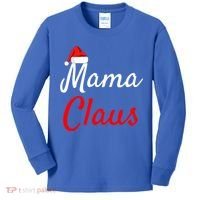 Mama Claus Cool Gift Daddy Claus Mama Claus Sweaters Pjs Cool Gift Kids Long Sleeve Shirt thumb 0