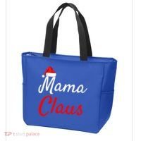 Mama Claus Cool Gift Daddy Claus Mama Claus Sweaters Pjs Cool Gift Tote Bag thumb 3