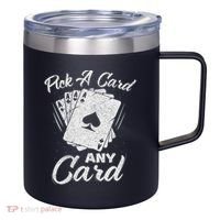 Magician Costume Card Tricks Pick A Card Any Card 12oz Stainless Steel Coffee Mug thumb 0