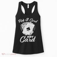 Magician Costume Card Tricks Pick A Card Any Card Women's Tank Top thumb 0