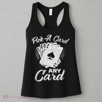 Magician Costume Card Tricks Pick A Card Any Card Women's Tank Top thumb 3