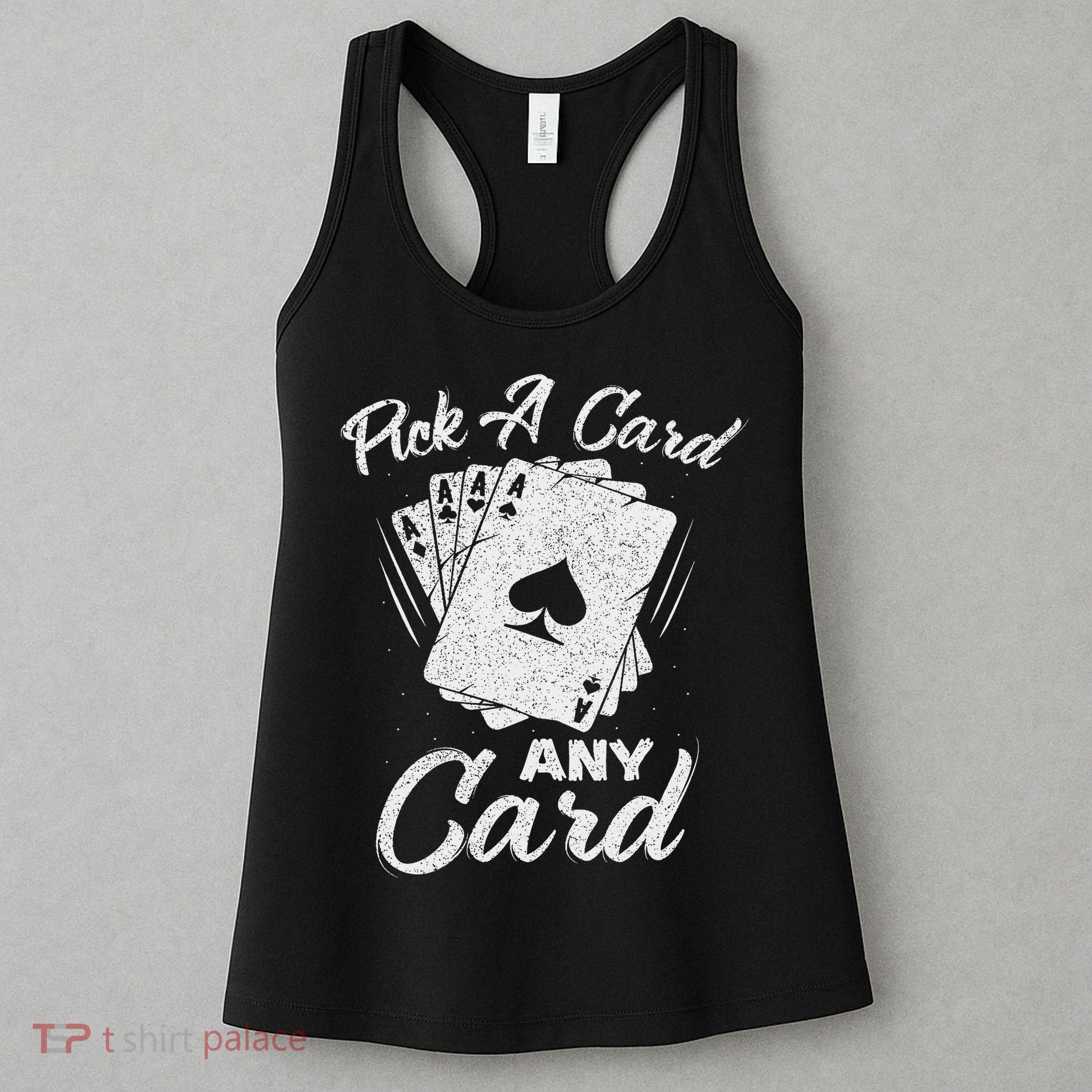 Magician Costume Card Tricks Pick A Card Any Card Women's Tank Top