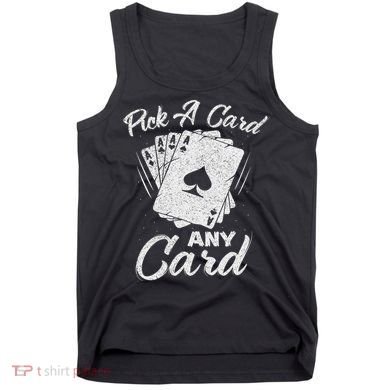 Magician Costume Card Tricks Pick A Card Any Card Tank Top