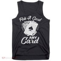 Magician Costume Card Tricks Pick A Card Any Card Tank Top thumb 0