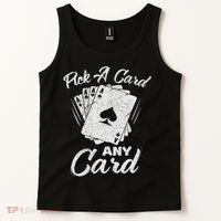 Magician Costume Card Tricks Pick A Card Any Card Tank Top thumb 2