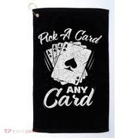 Magician Costume Card Tricks Pick A Card Any Card Golf Towel thumb 0