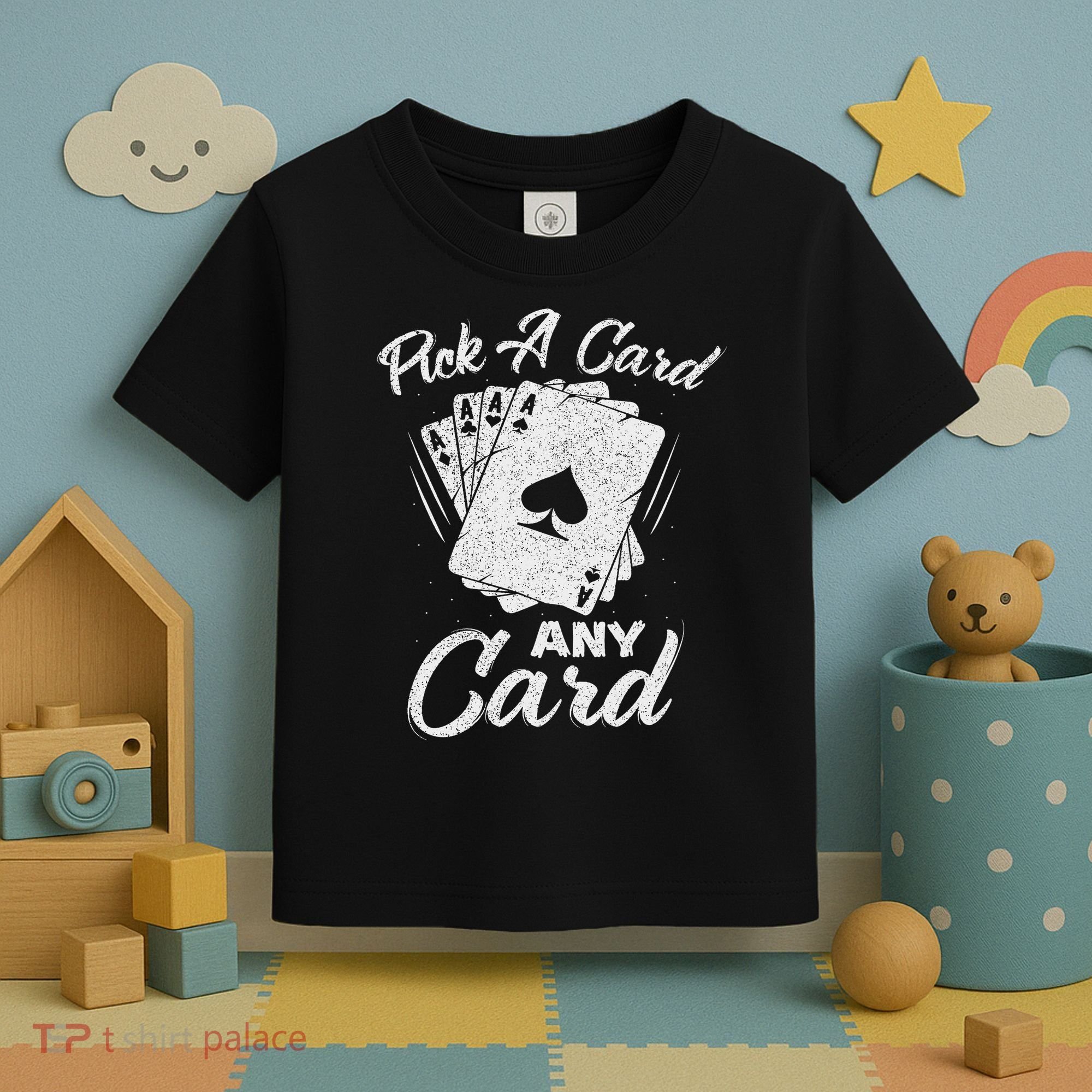 Magician Costume Card Tricks Pick A Card Any Card Toddler T-Shirt
