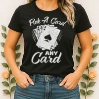 Magician Costume Card Tricks Pick A Card Any Card Women's T-Shirt thumb 2