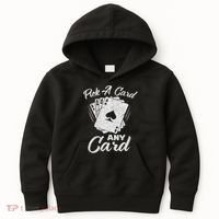 Magician Costume Card Tricks Pick A Card Any Card Kids Hoodie thumb 0
