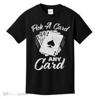 Magician Costume Card Tricks Pick A Card Any Card Kids T-Shirt thumb 0