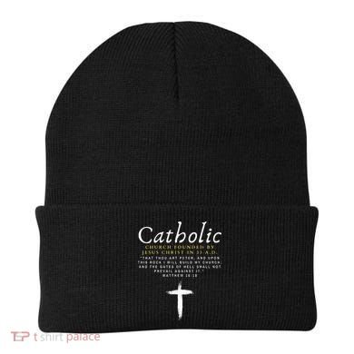 Motivational Catholic Church History Uplifting Pun Beanie
