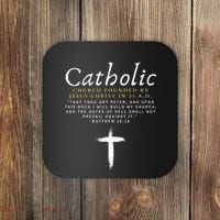Motivational Catholic Church History Uplifting Pun Coaster thumb 0